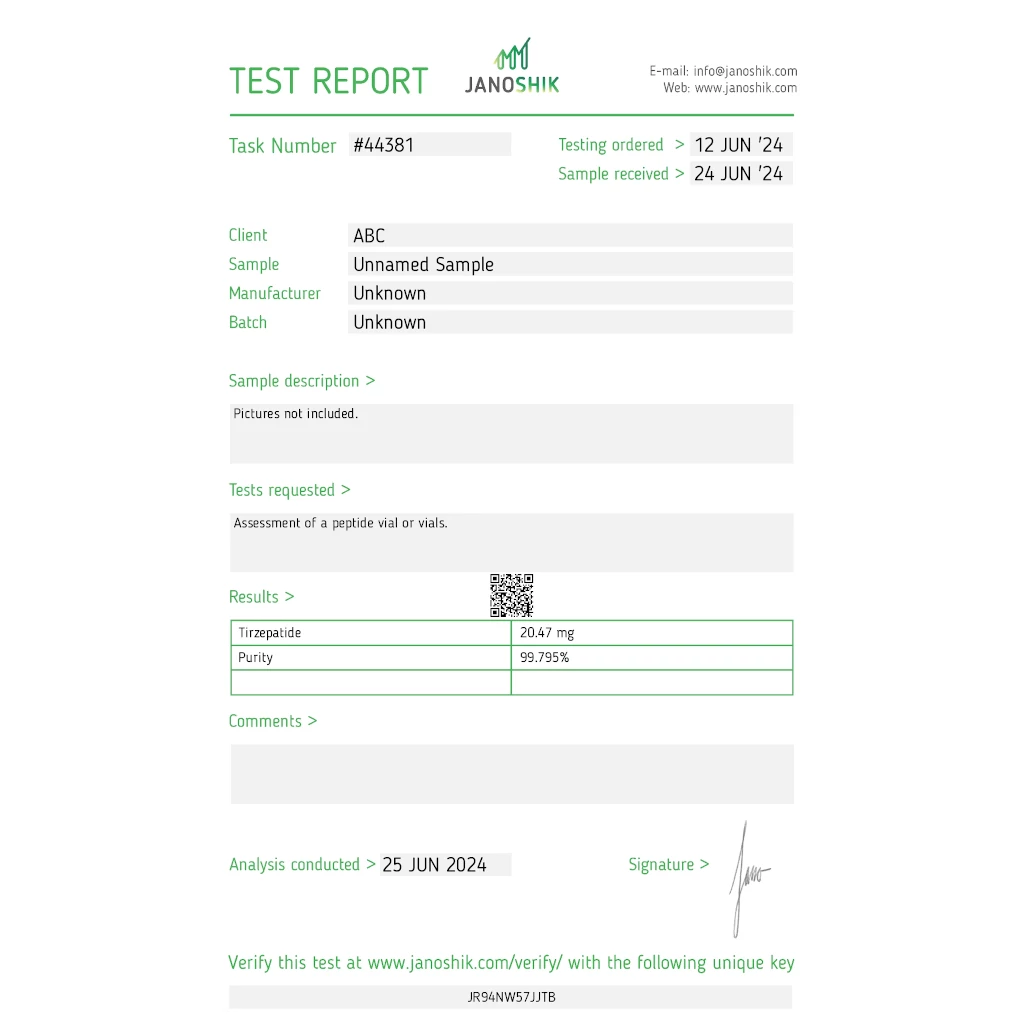 Tirzepatide 20 mg